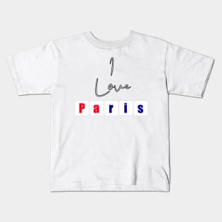 I Love Paris Kids T-Shirt